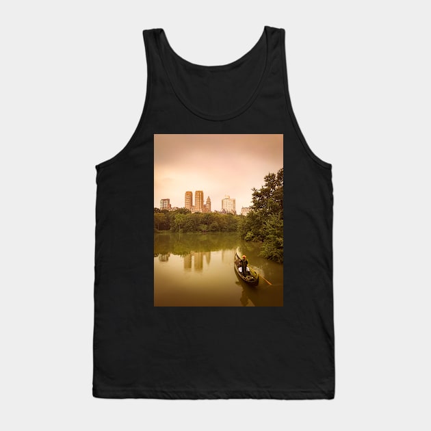 Central Park Manhattan Boat Ride NYC Tank Top by eleonoraingrid